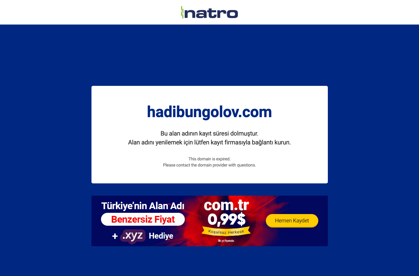 Screenshot preview of hadibungolov.com
