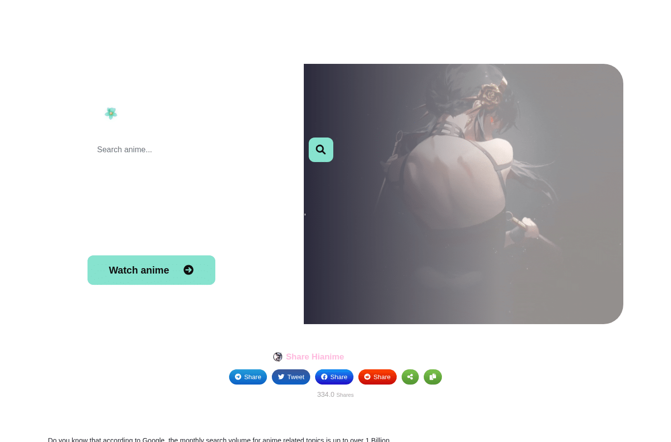 Screenshot preview of heanime.com