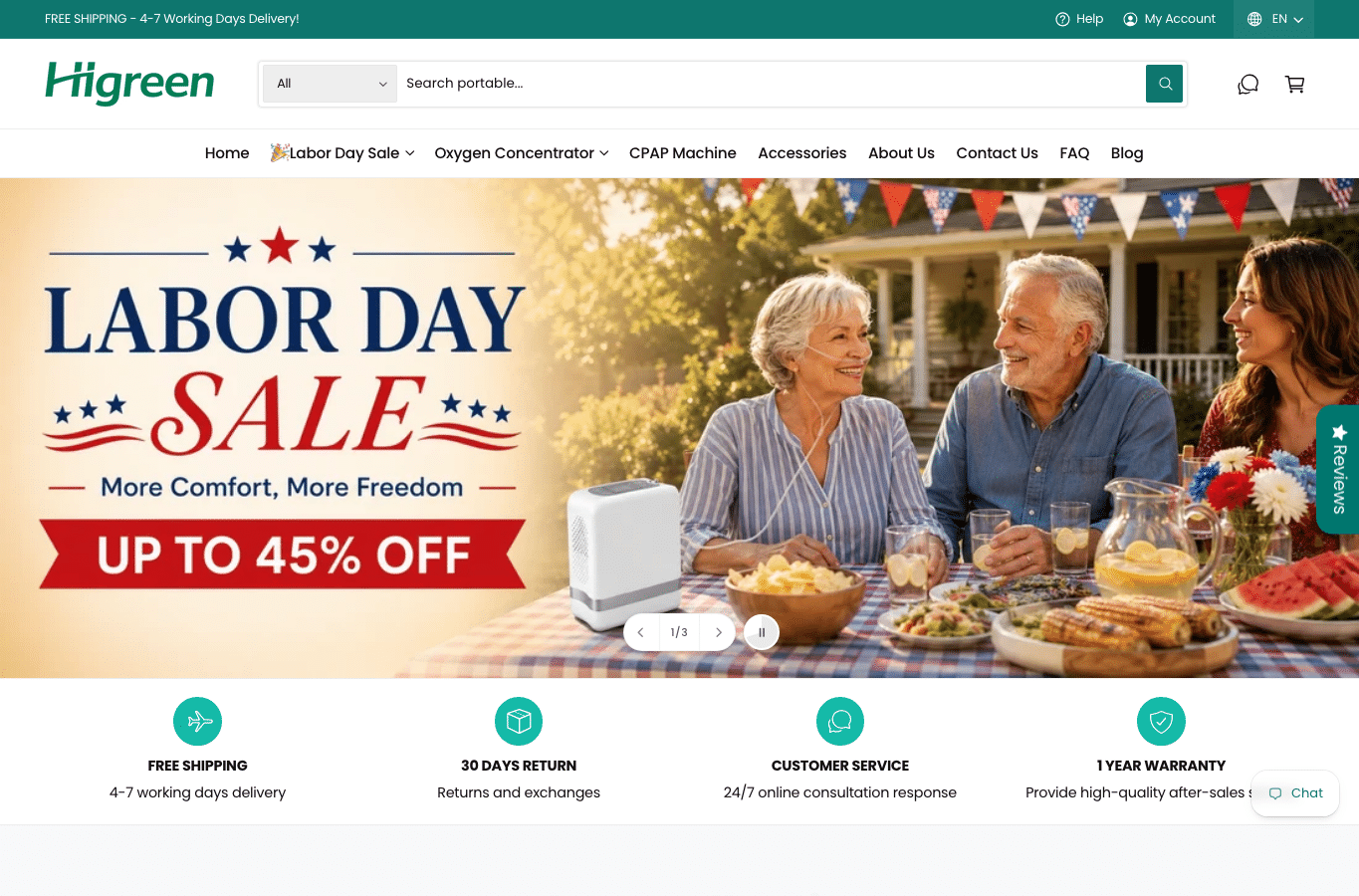 Screenshot preview of higreenhealth.com