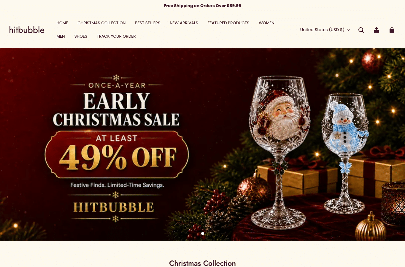 Screenshot preview of hitbubble.com