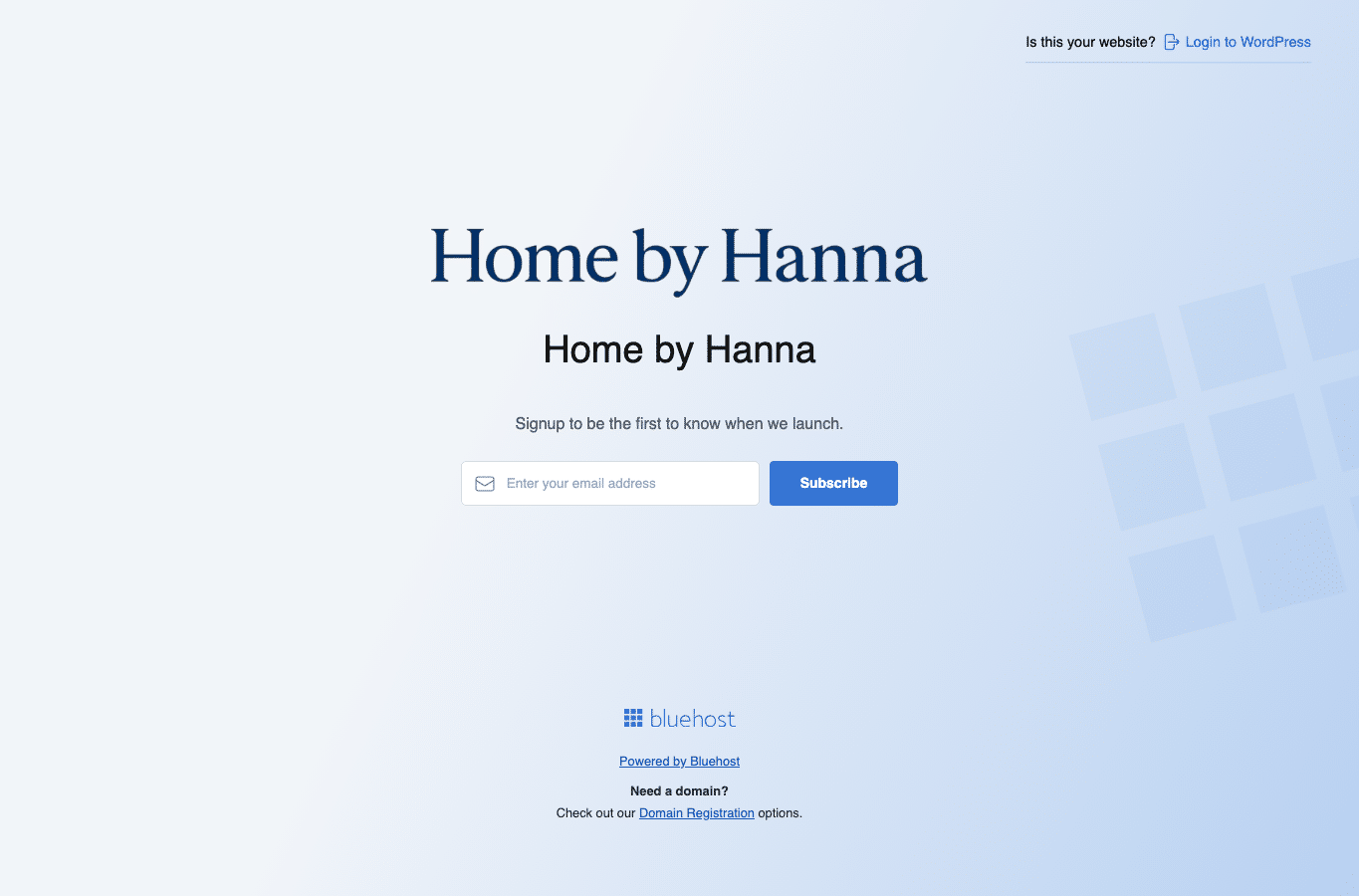 Screenshot preview of homebyhanna.us