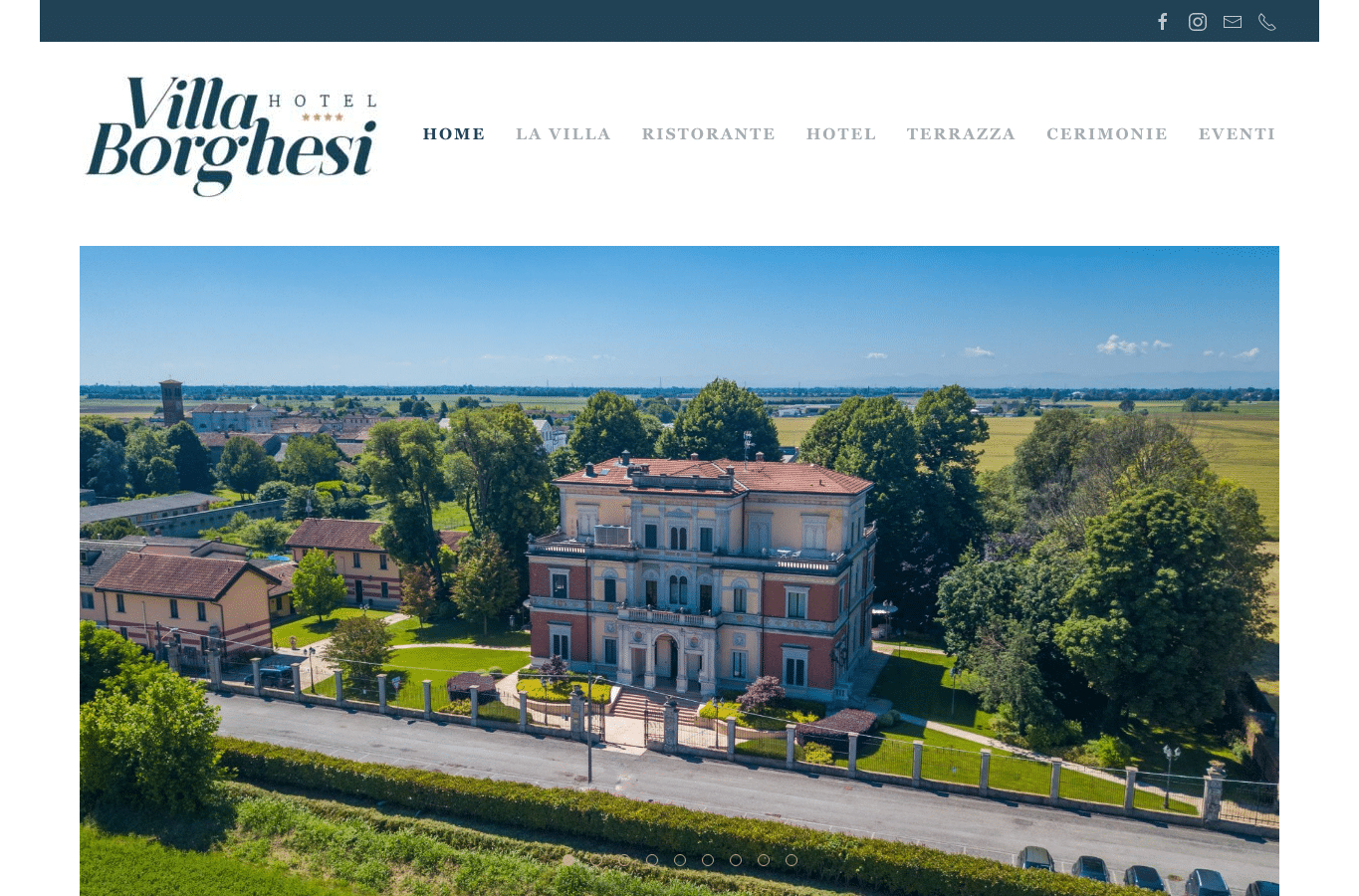 Screenshot preview of hotelvillaborghesi.it
