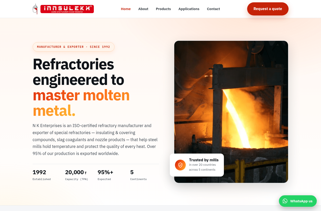 Screenshot preview of innsulekx.com