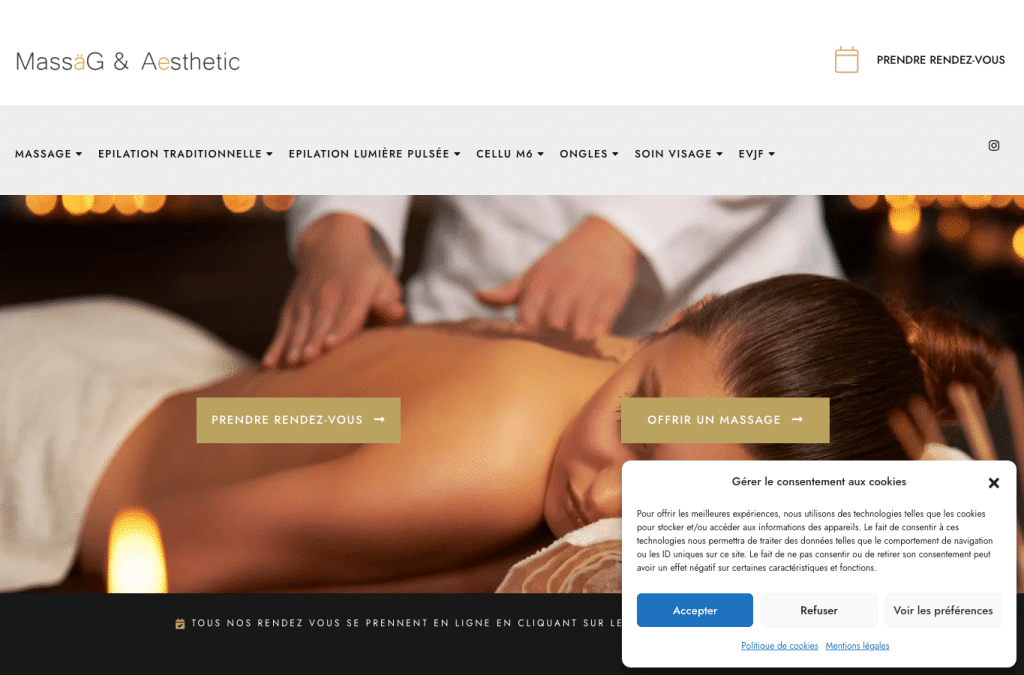 Screenshot preview of institut-massag.fr