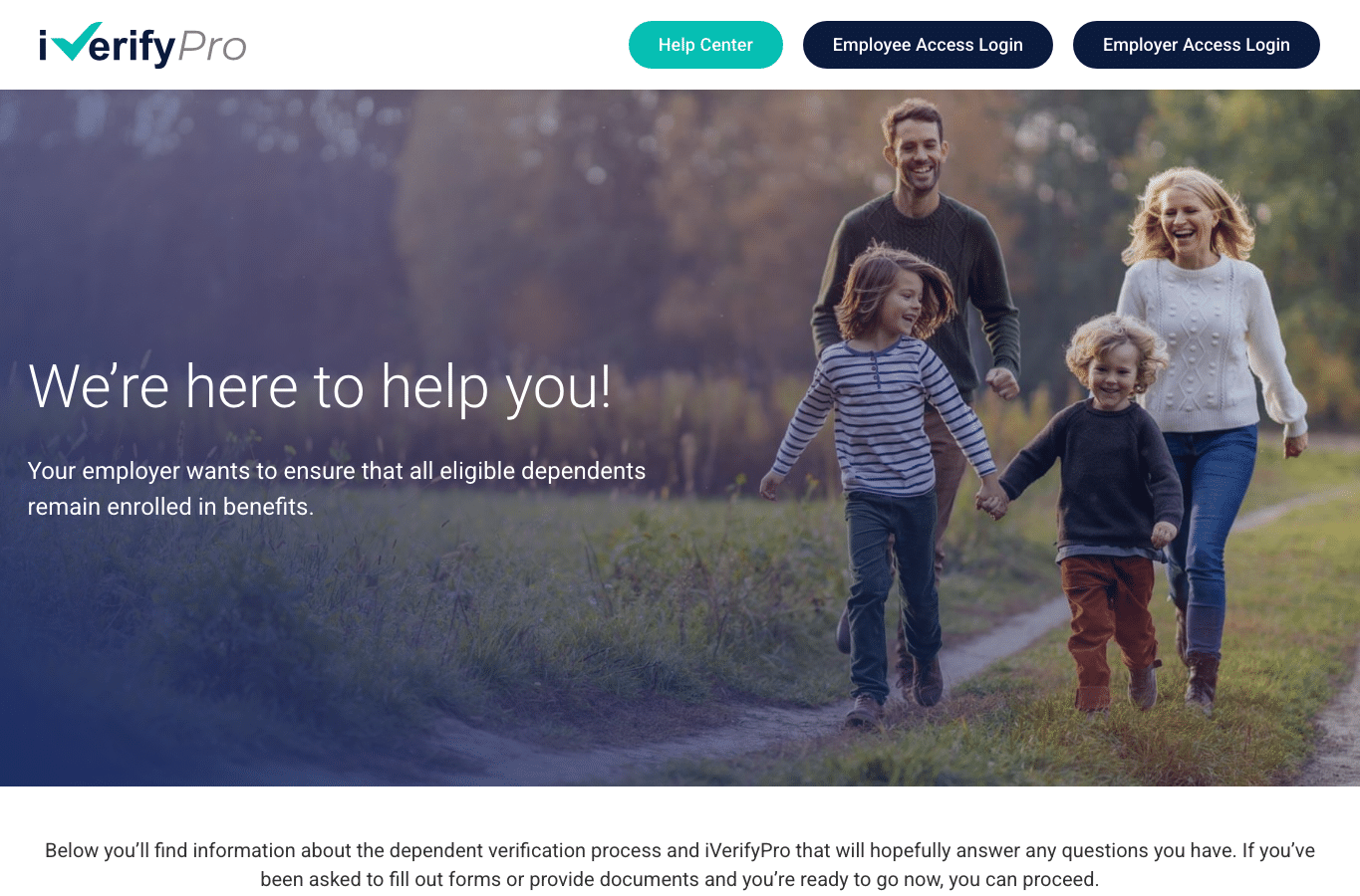 Screenshot preview of iverifypro.com