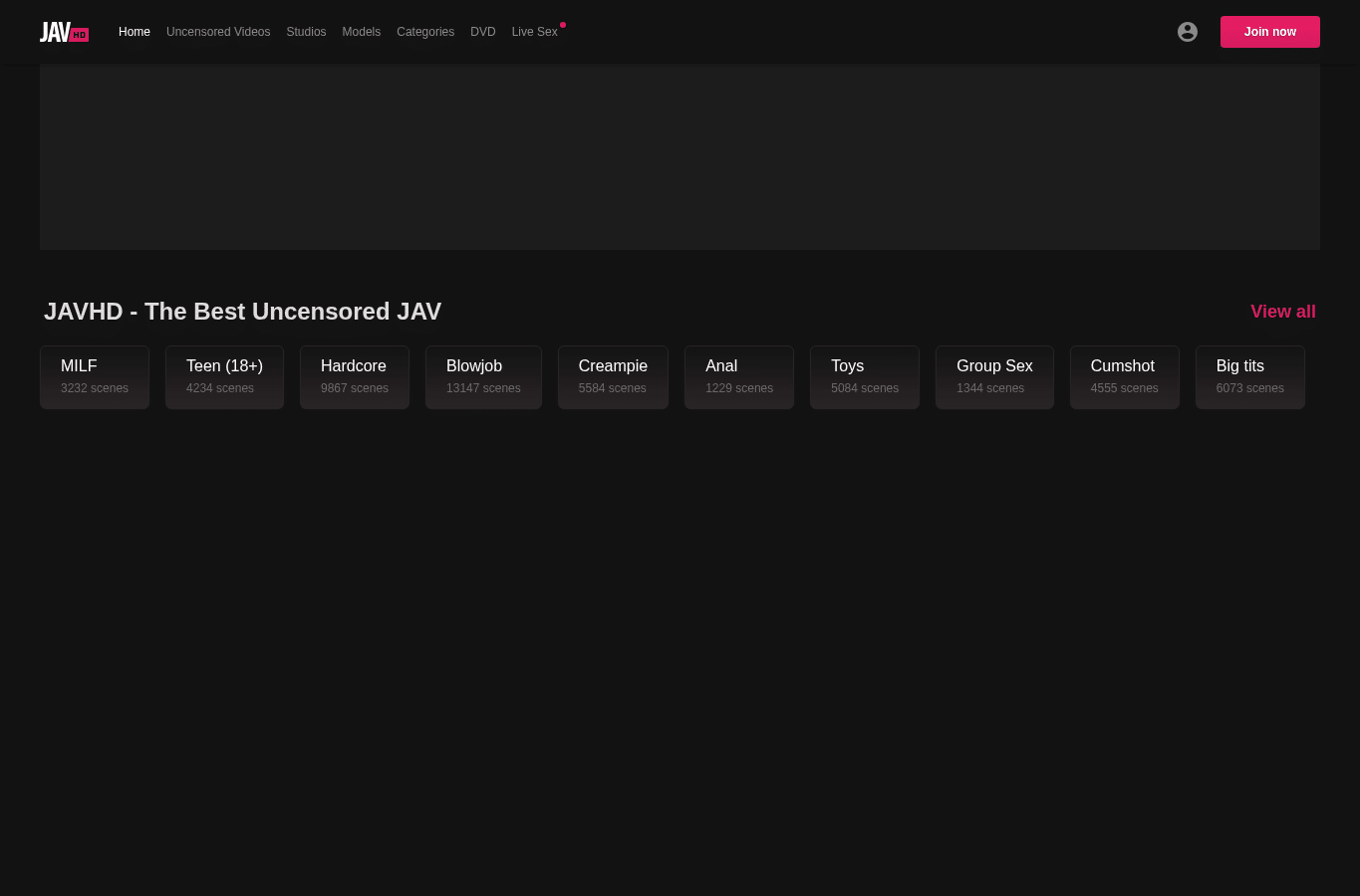 Screenshot preview of javhd.com