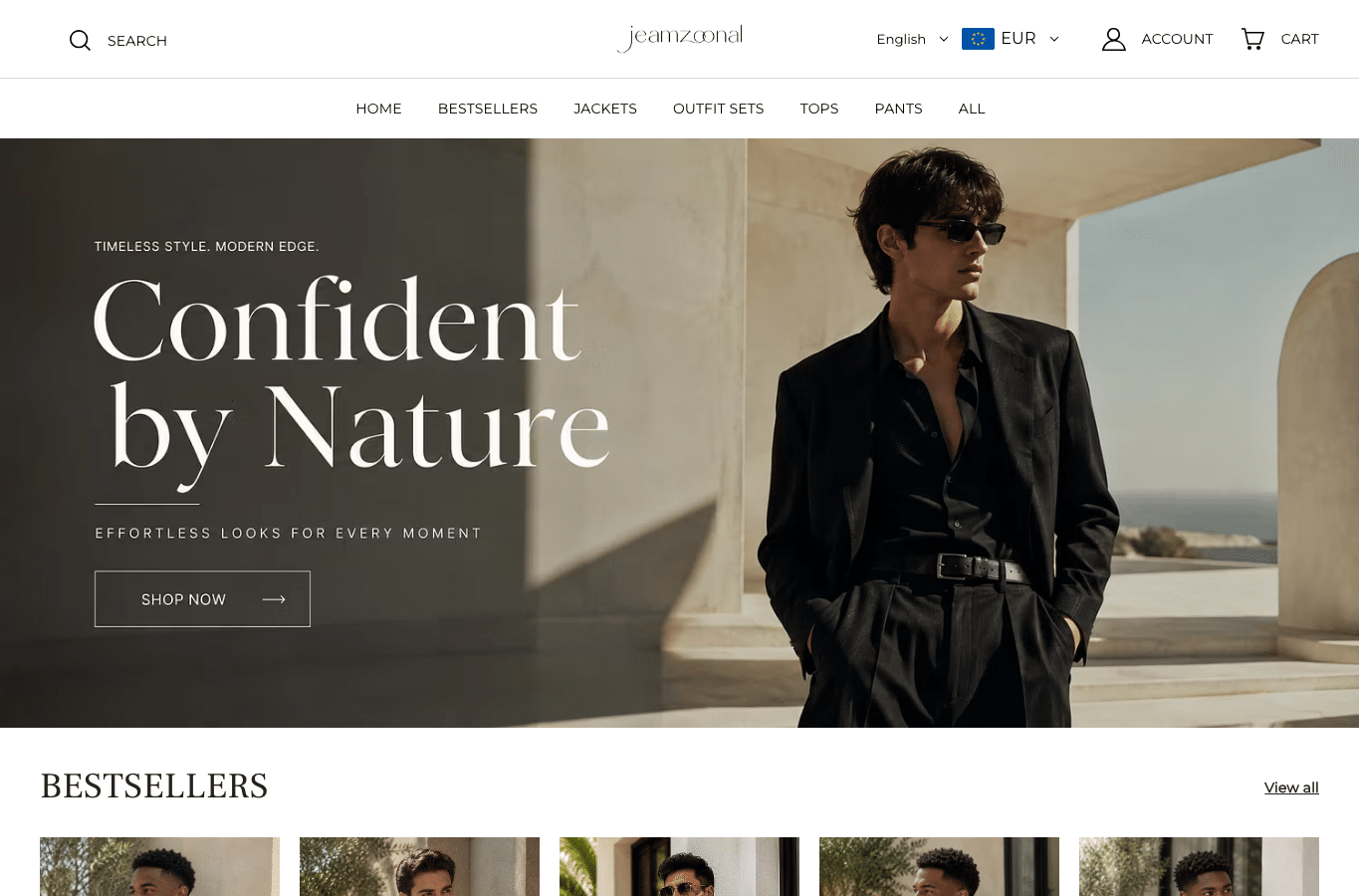 Screenshot preview of jeamzoonal.com