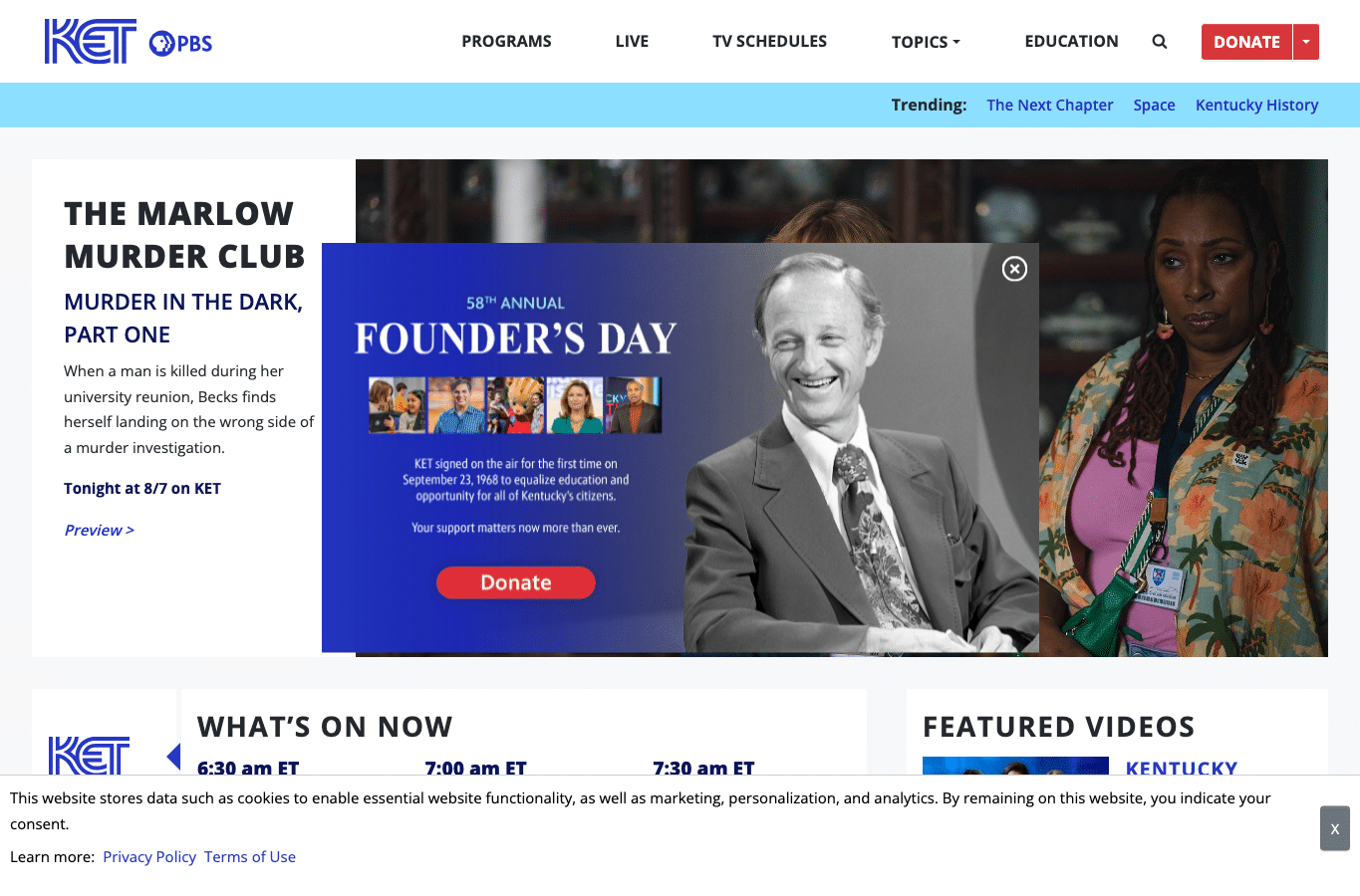 Screenshot preview of ket.org