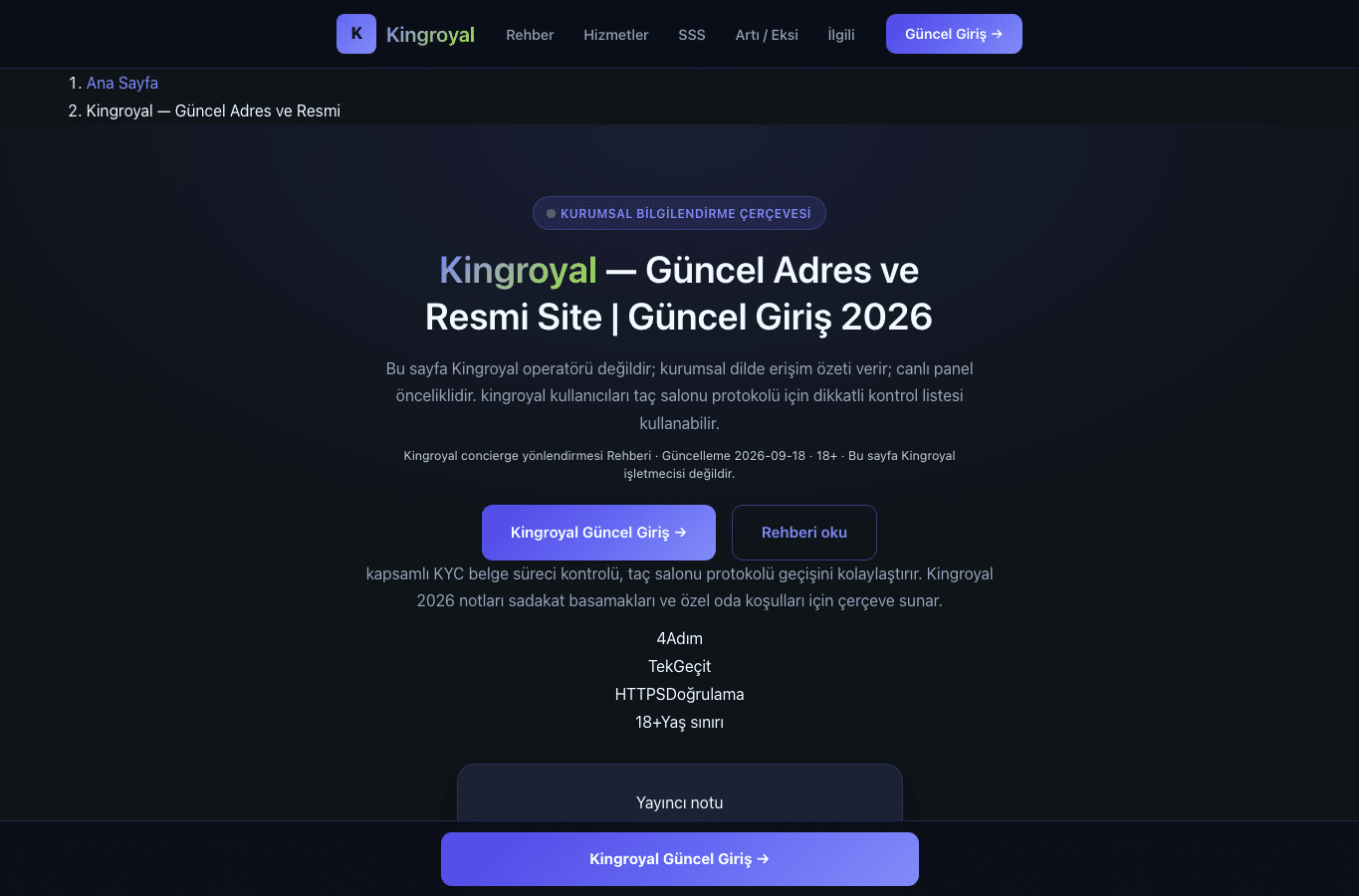 Screenshot preview of kingroyal-tr-adresimegiris.com