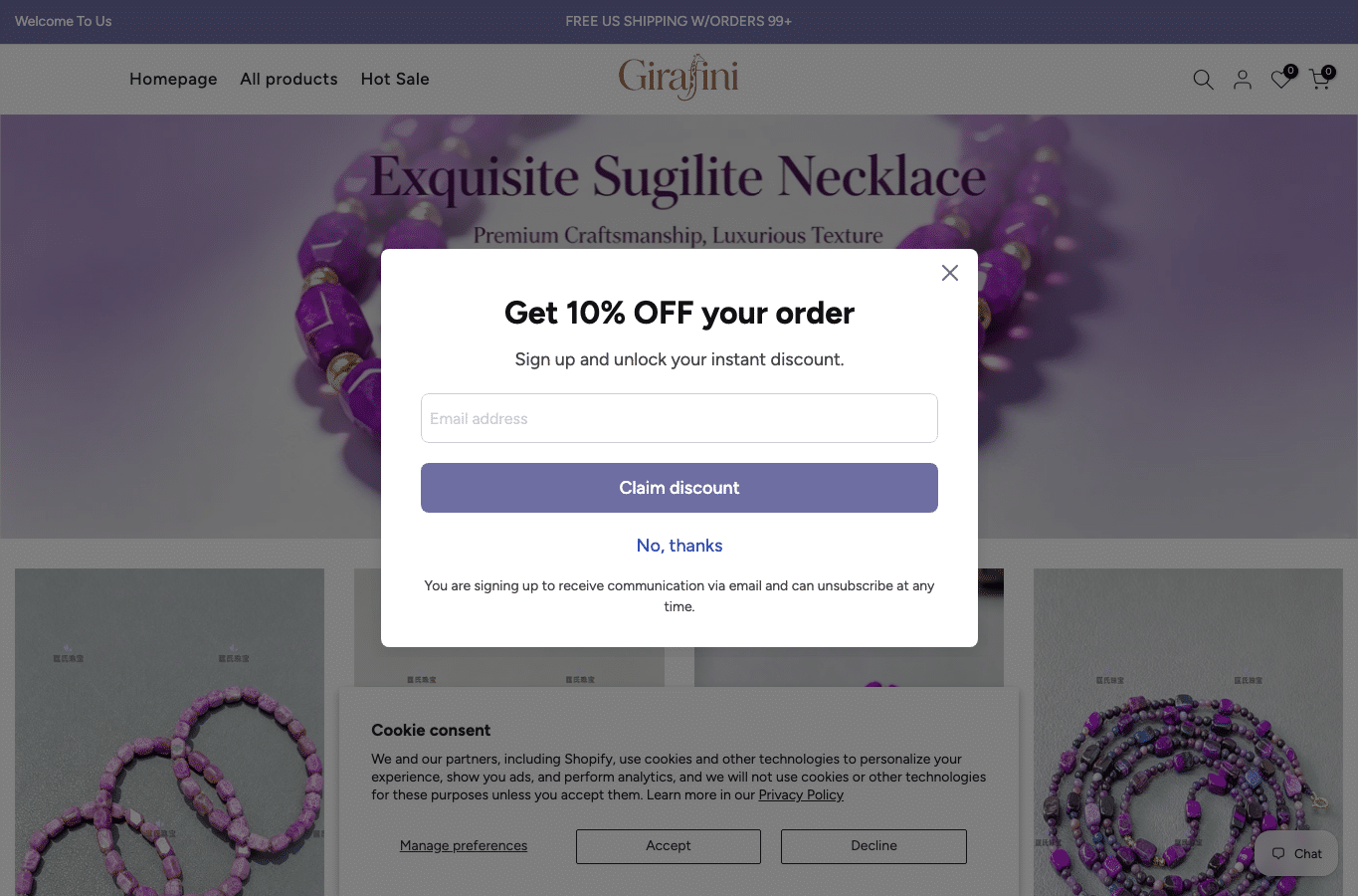 Screenshot preview of kjecrystal.com