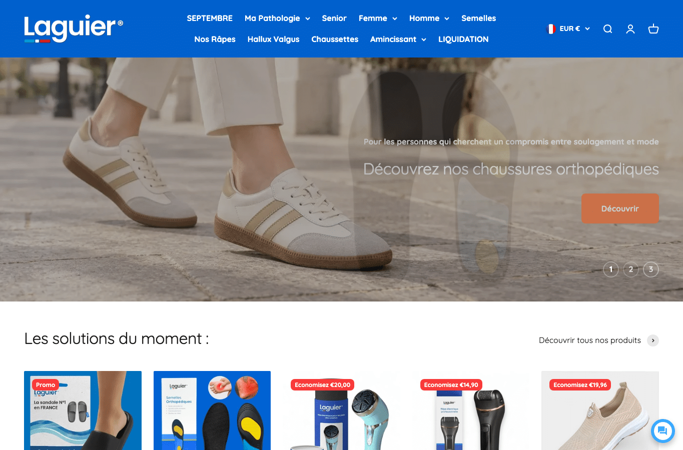 Screenshot preview of laguier.com