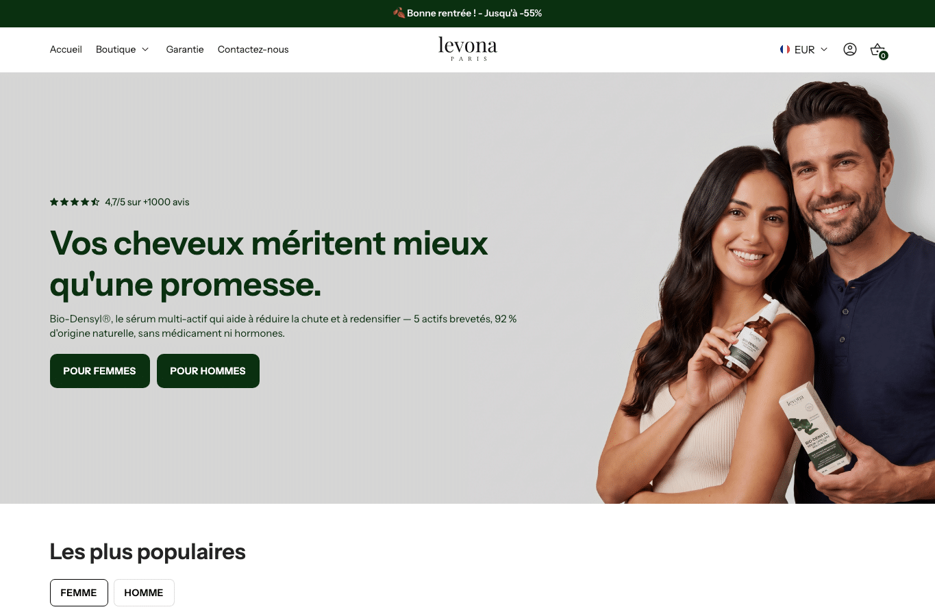 Screenshot preview of levonaparis.co