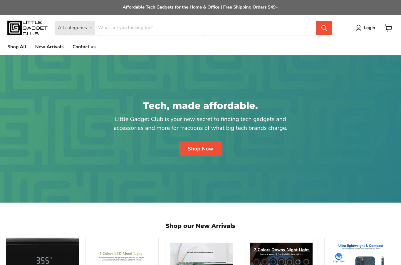 Screenshot preview of littlegadget.club