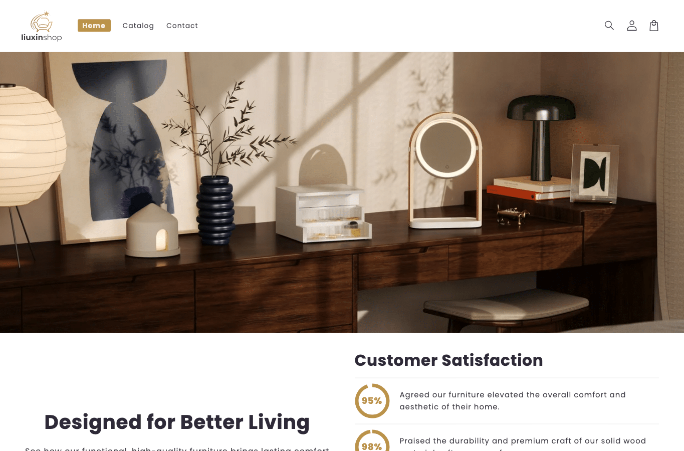 Screenshot preview of liuxinshop.com