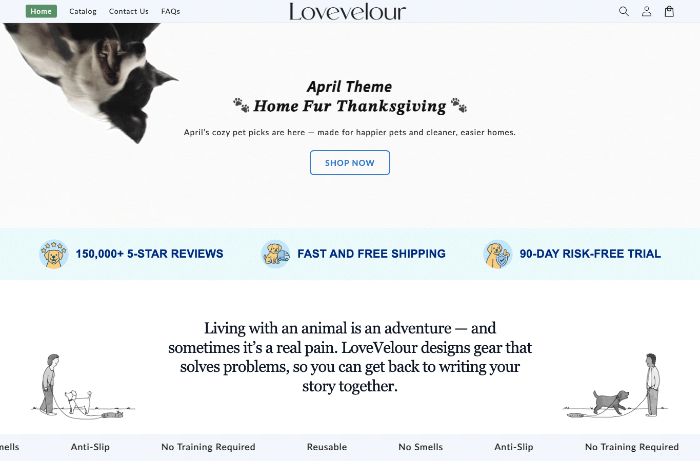 Screenshot preview of lovevelour.com