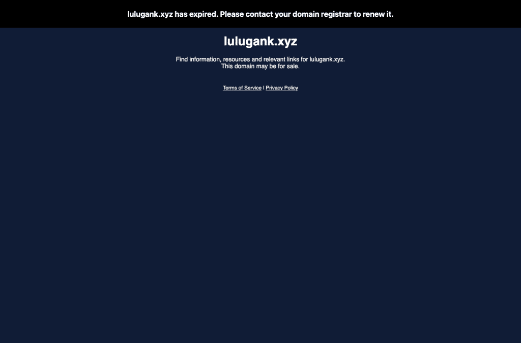 Screenshot preview of lulugank.xyz