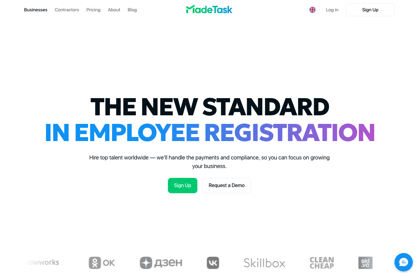 Screenshot preview of madetask.com