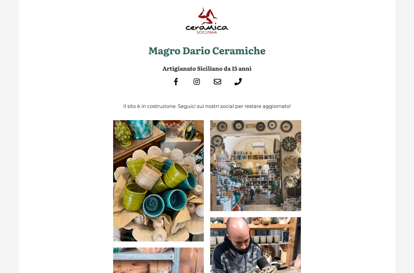 Screenshot preview of magrodarioceramiche.it