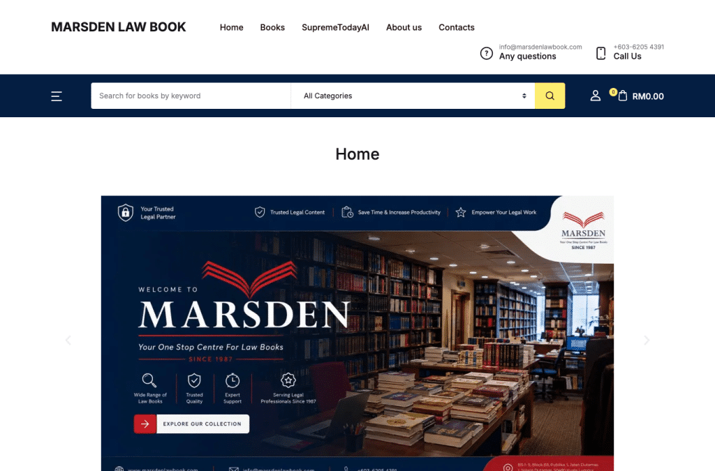 Screenshot preview of marsdenlawbook.com