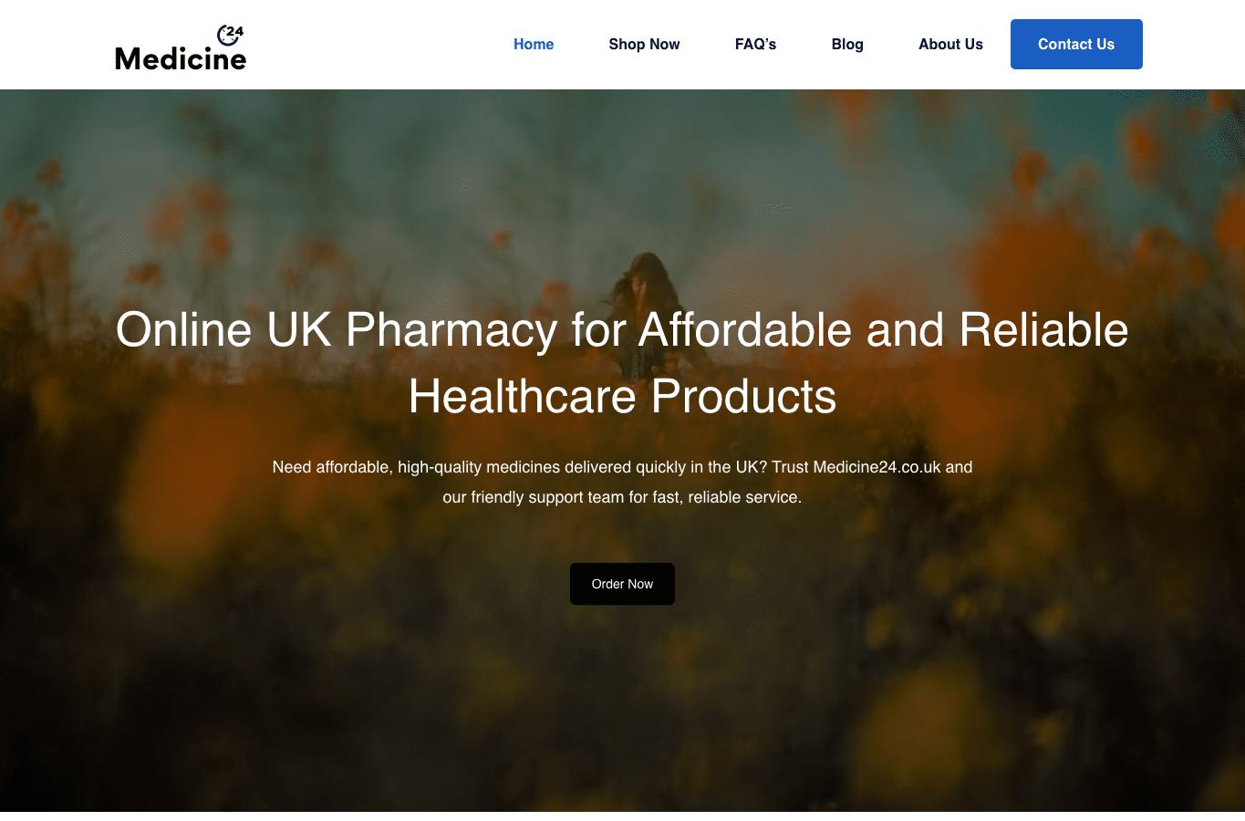 Screenshot preview of medicine24.co.uk