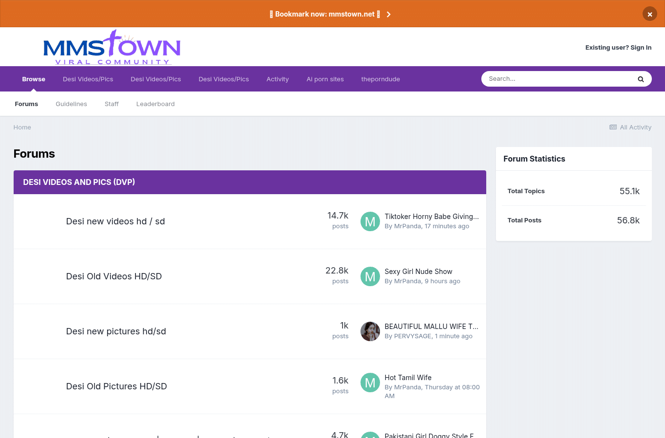Screenshot preview of mmstown.net