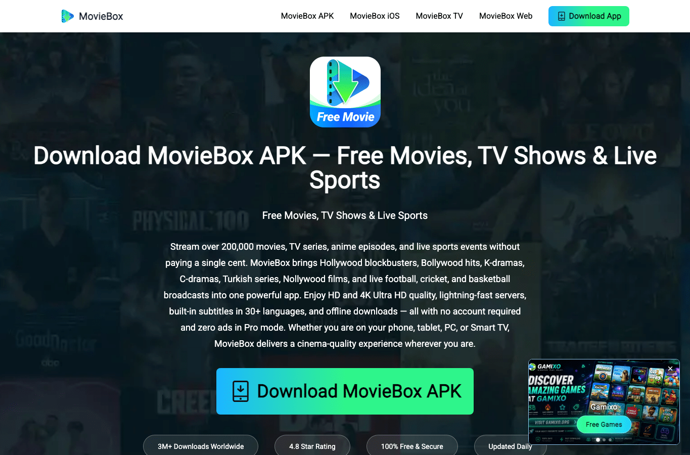Screenshot preview of movieboxdownload.com