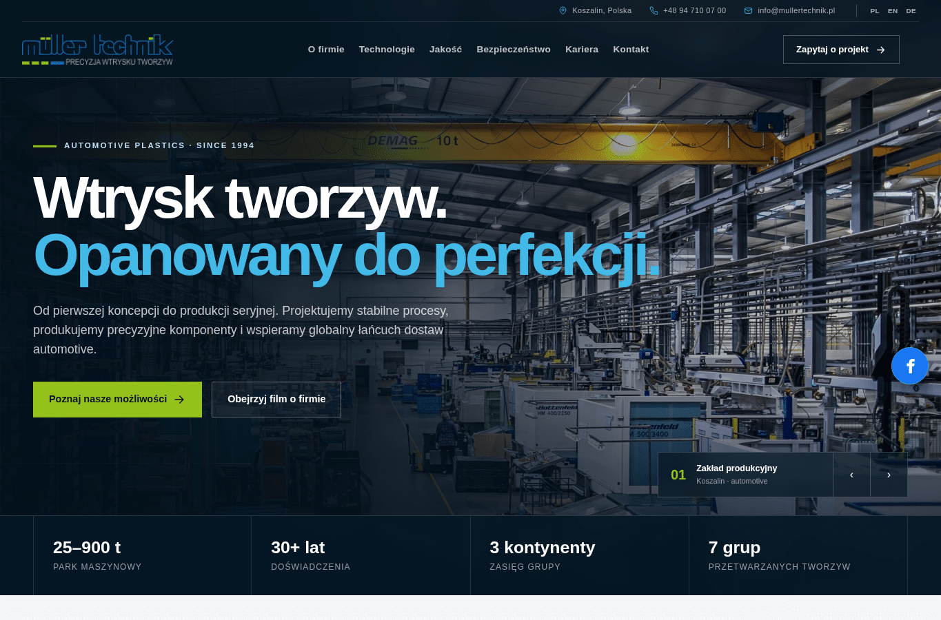 Screenshot preview of mullertechnik.pl