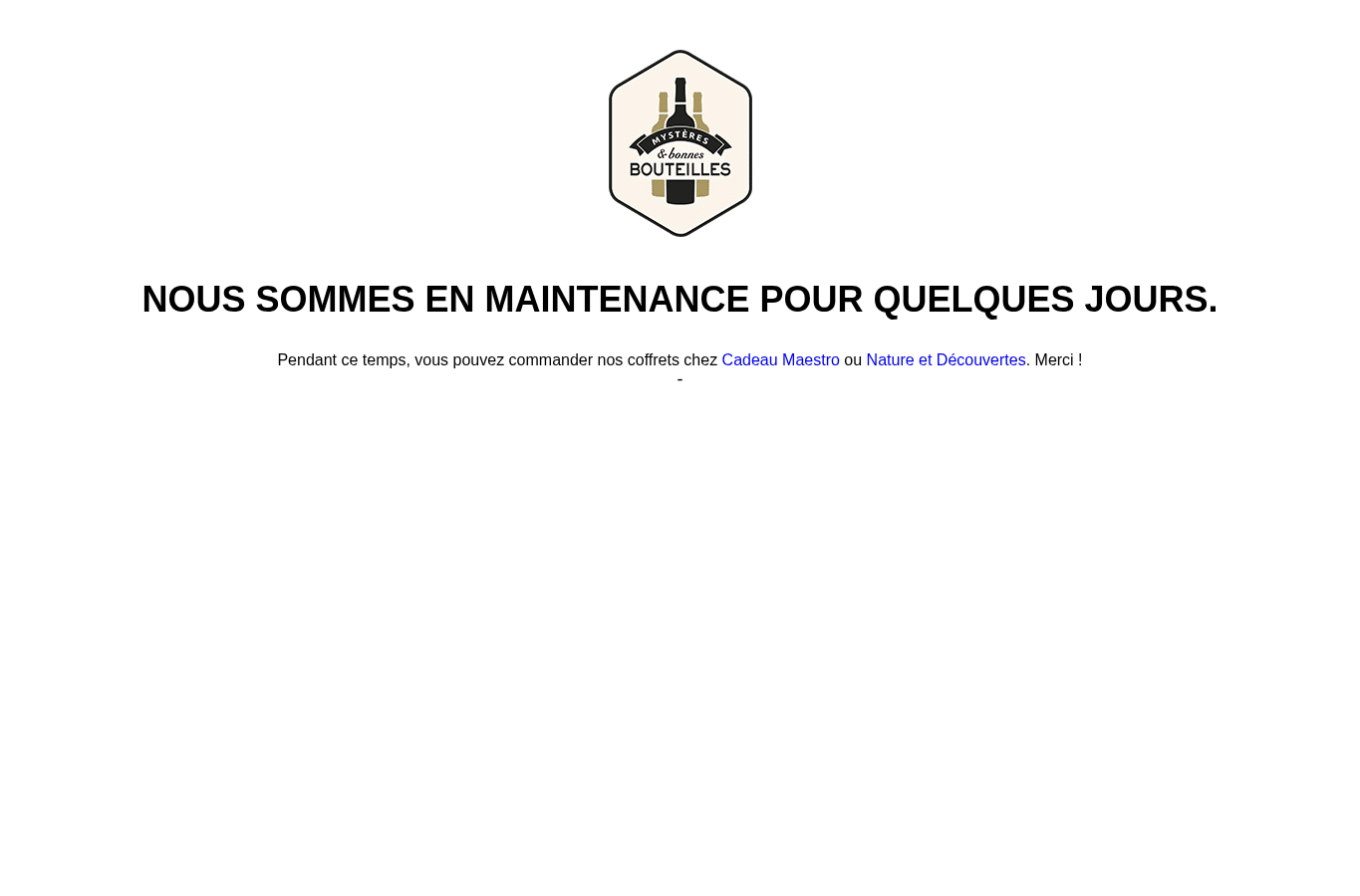Screenshot preview of mysteresetbonnesbouteilles.fr