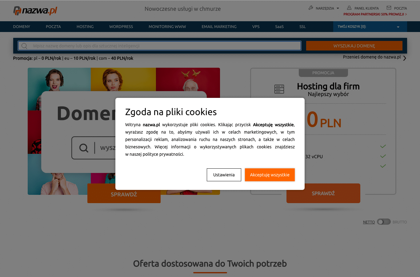 Screenshot preview of nazwa.pl