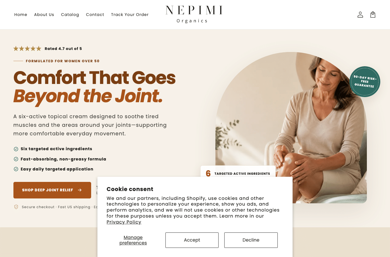 Screenshot preview of nepimi.com