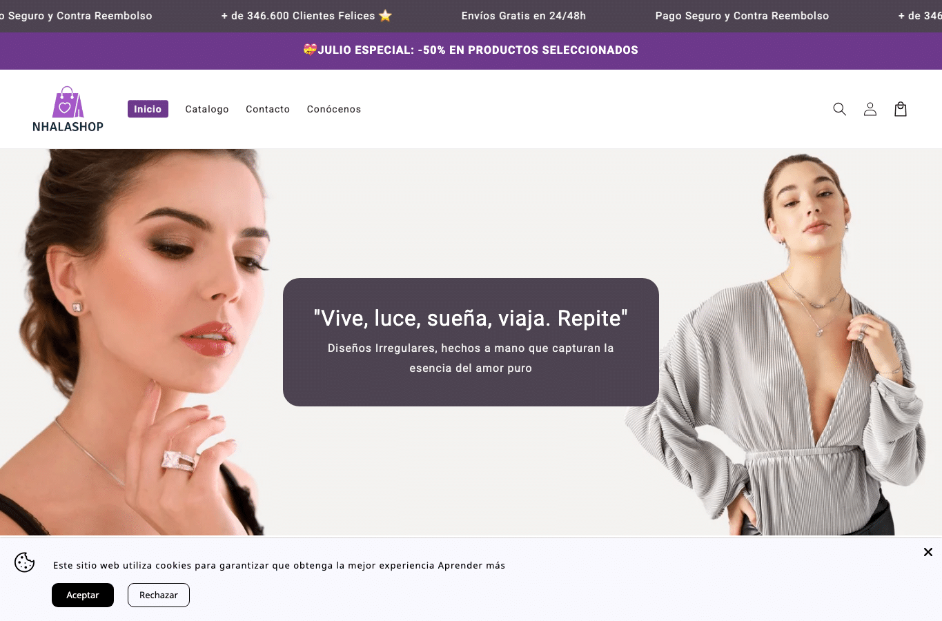 Screenshot preview of nhalashop.com