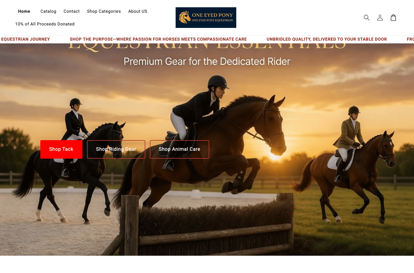 Screenshot preview of oneeyedpony.com
