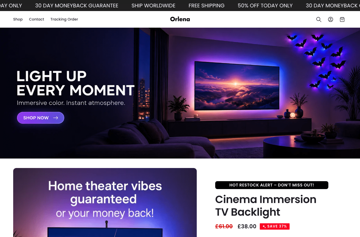 Screenshot preview of orlenastore.com