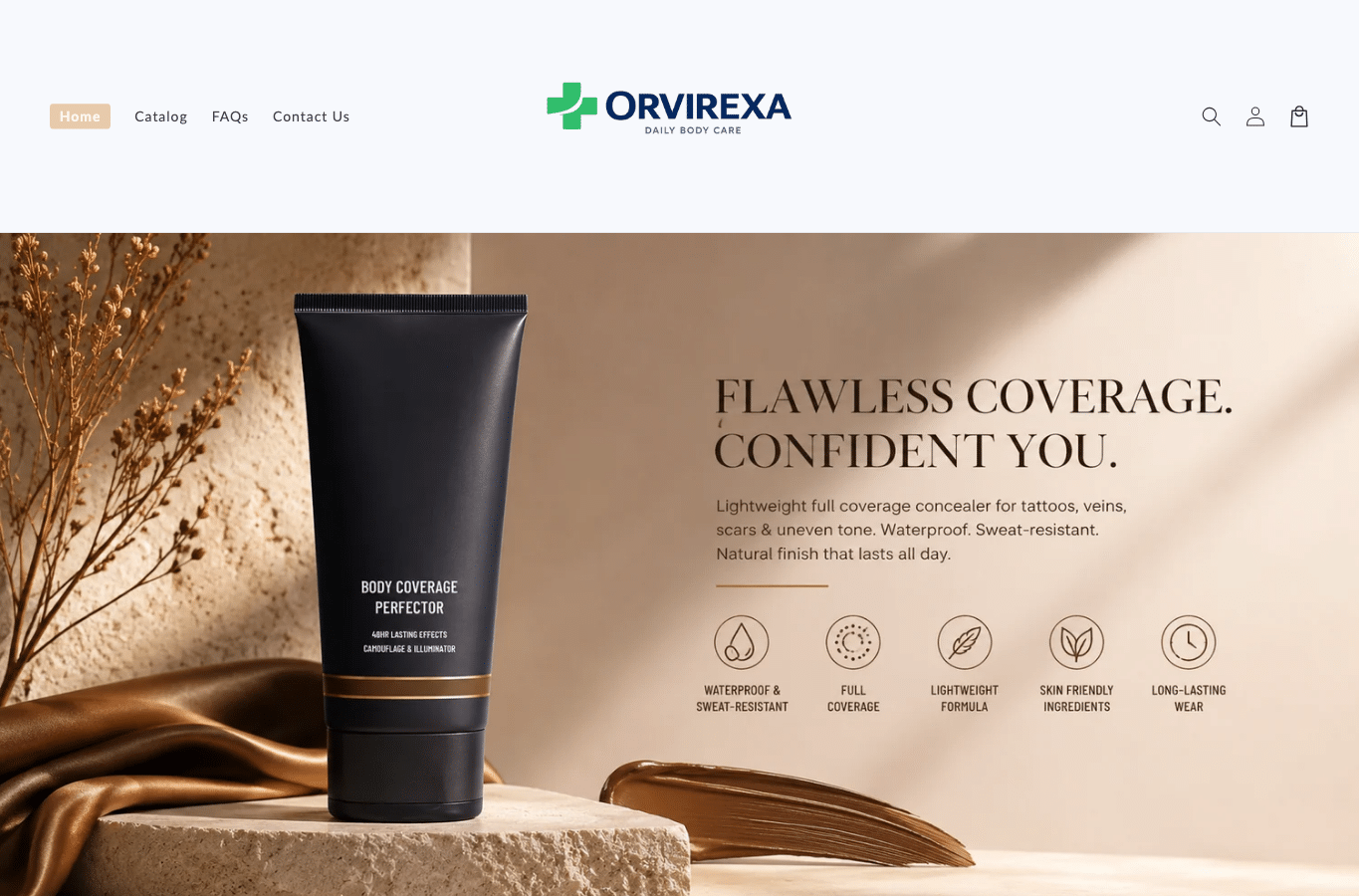 Screenshot preview of orvirexa.com