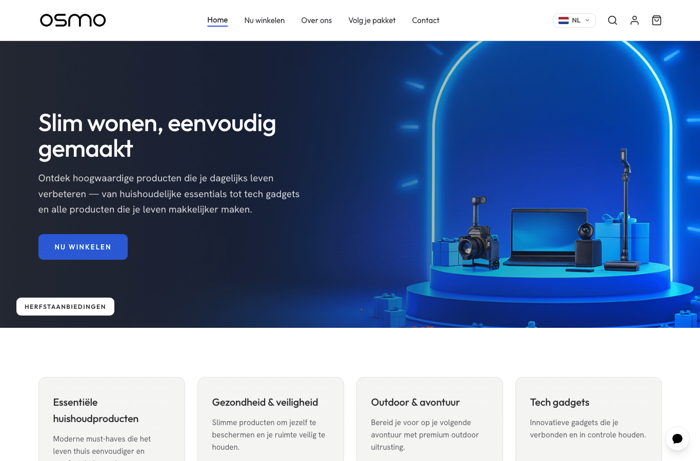 Screenshot preview of osmo-official.com