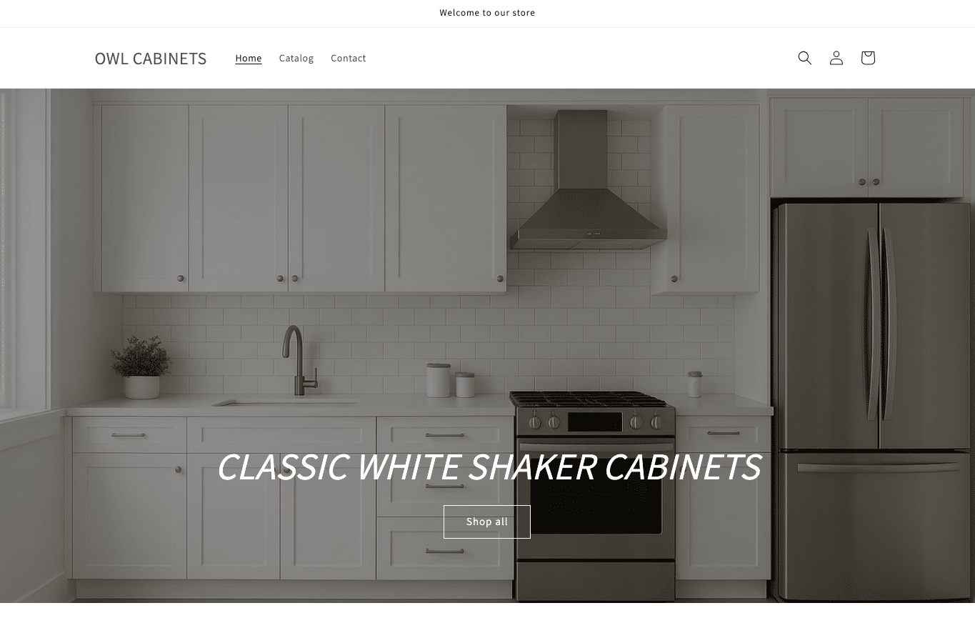 Screenshot preview of owlcabinets.com