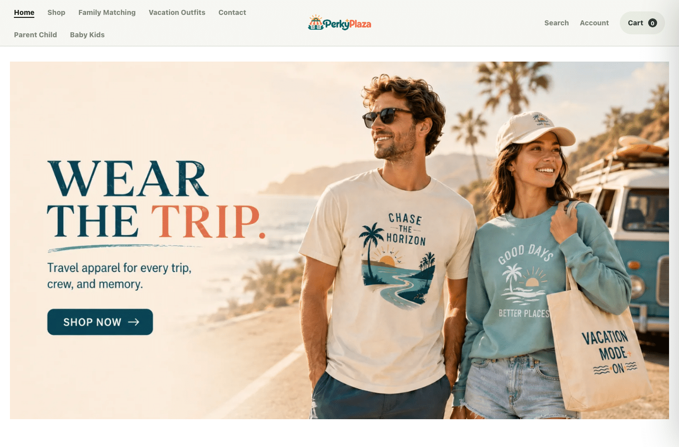 Screenshot preview of perkyplaza.com