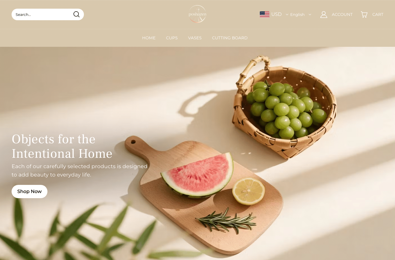 Screenshot preview of poshazen.com