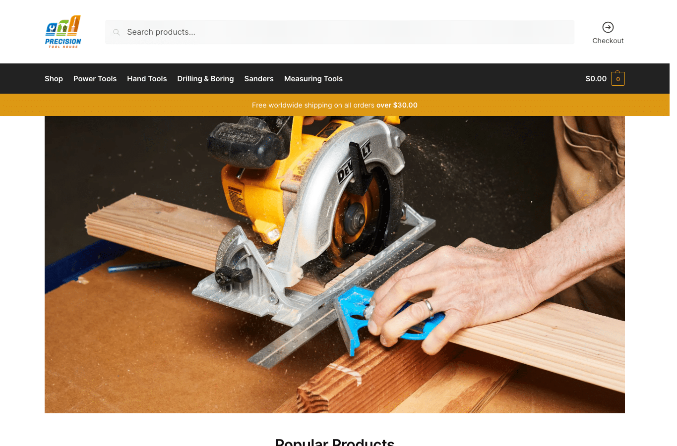 Screenshot preview of precisiontoolhouse.com