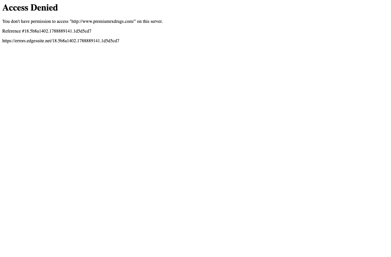 Screenshot preview of premiumrxdrugs.com