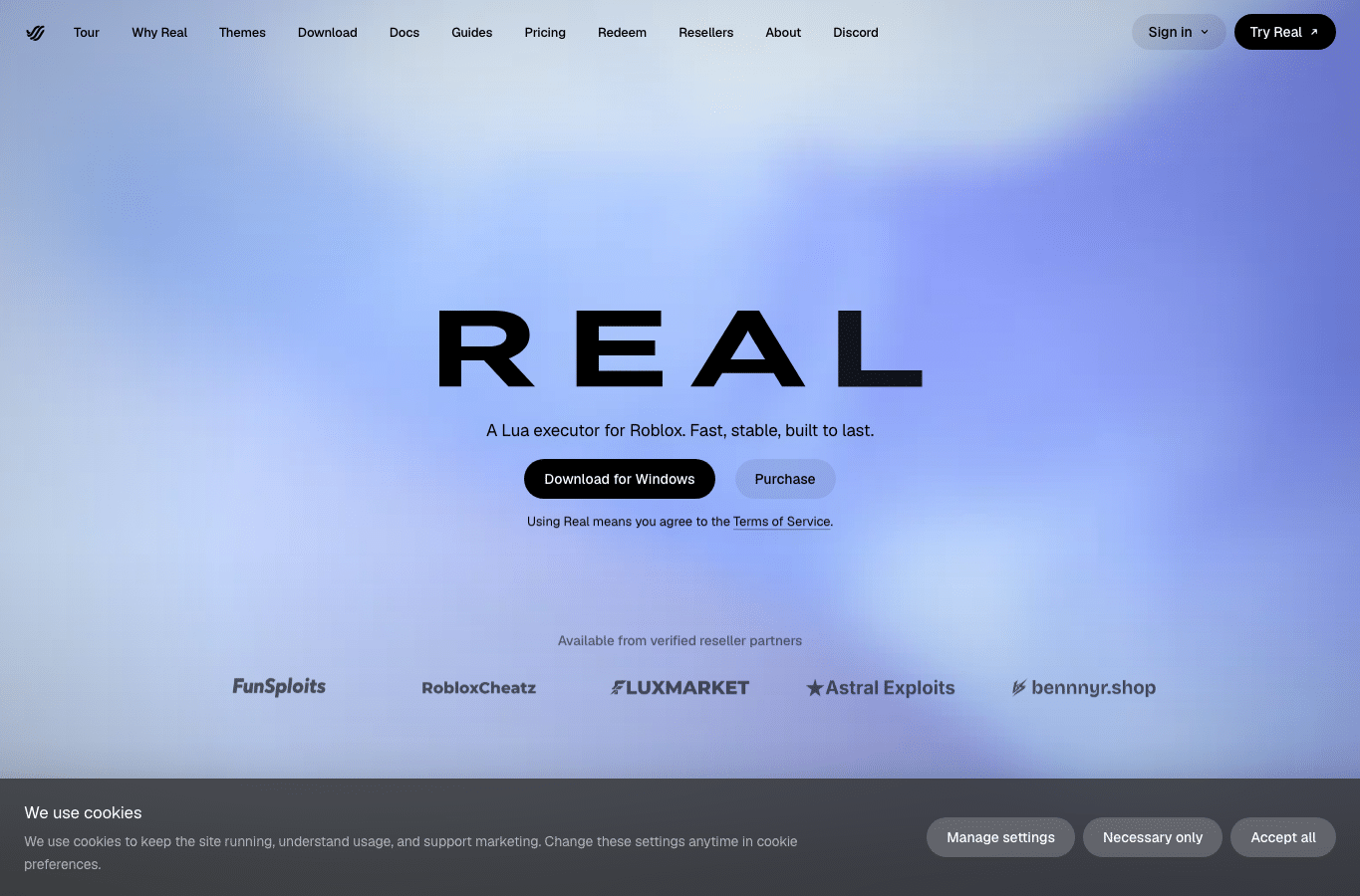 Screenshot preview of projectreal.gg