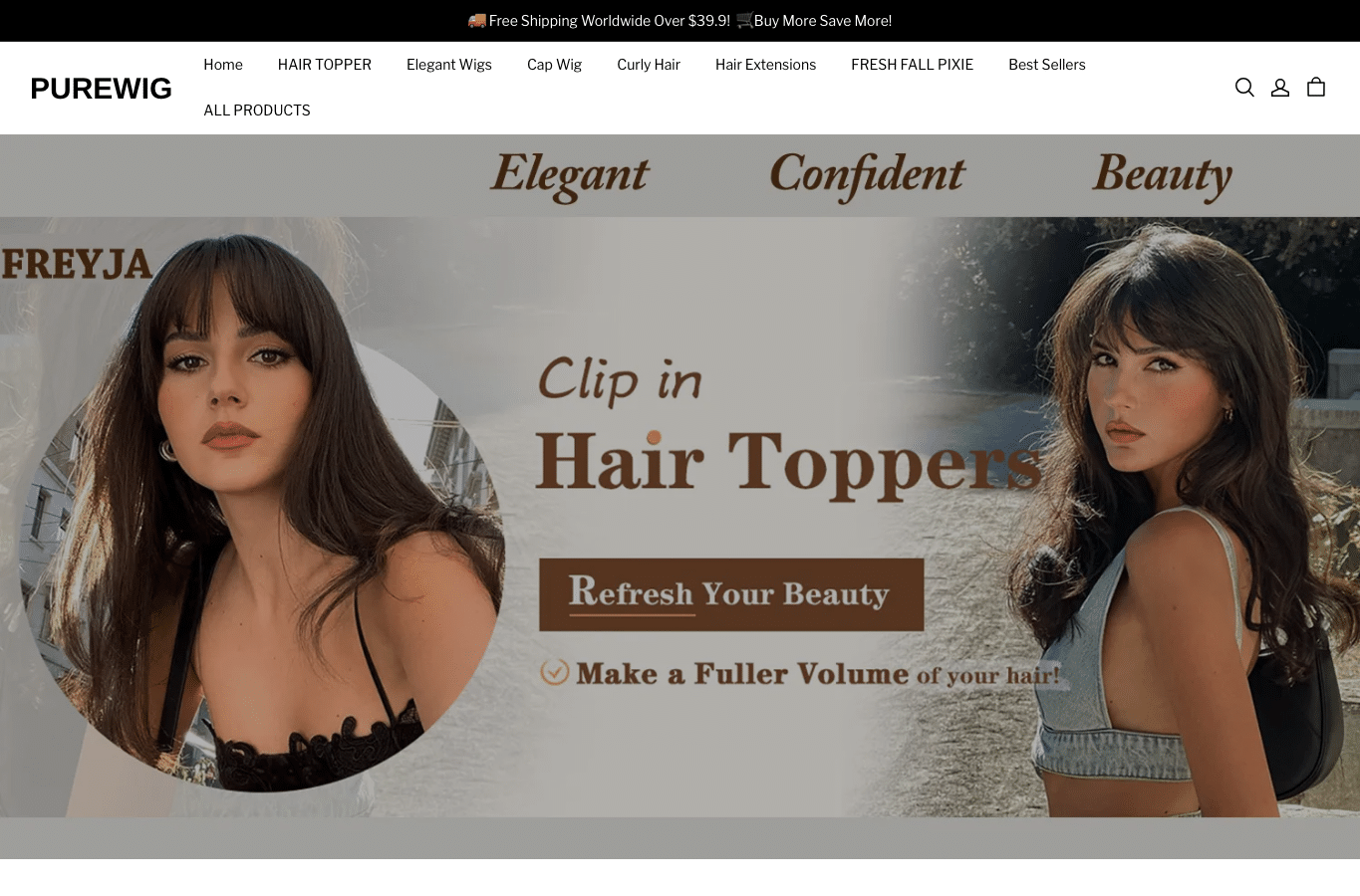 Screenshot preview of puretopperco.com