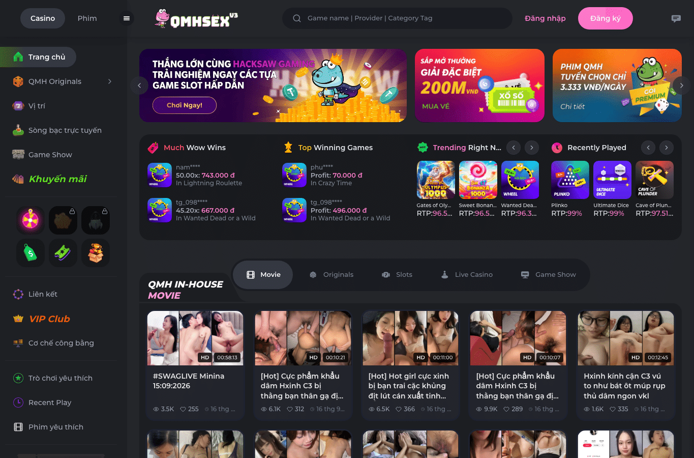 Screenshot preview of qmh.sex