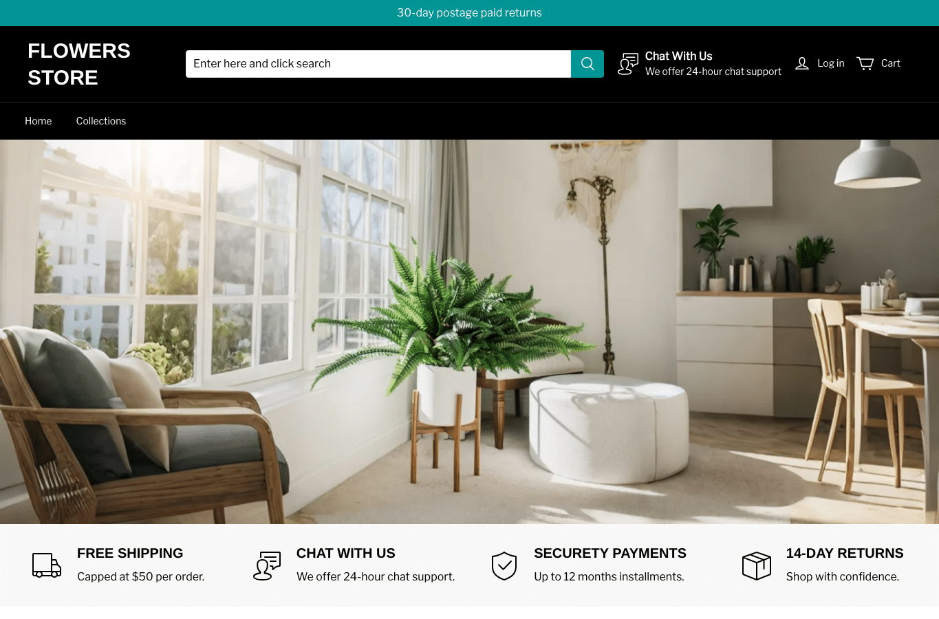 Screenshot preview of rc-flowers.shop