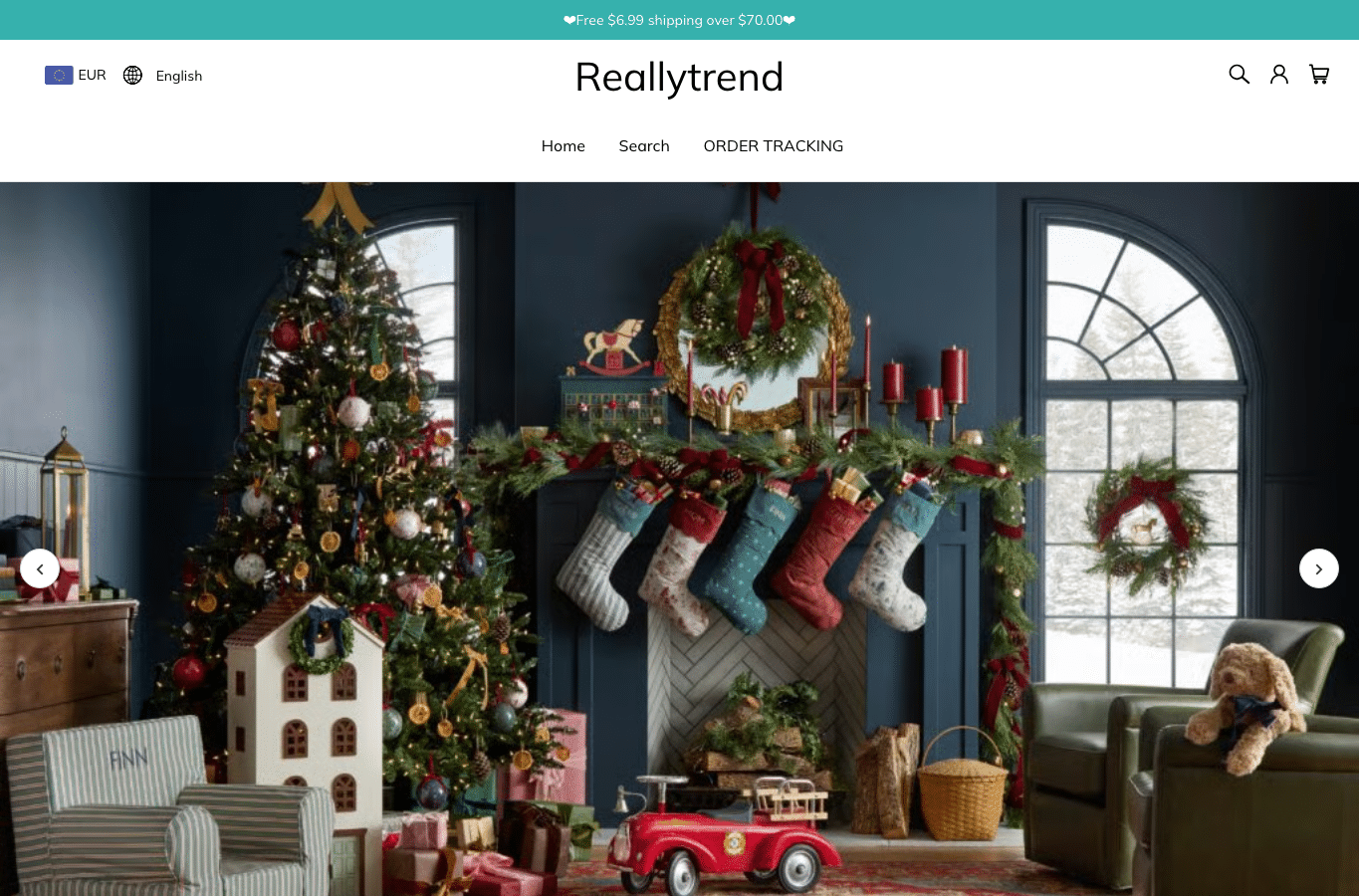 Screenshot preview of reallytrend.com