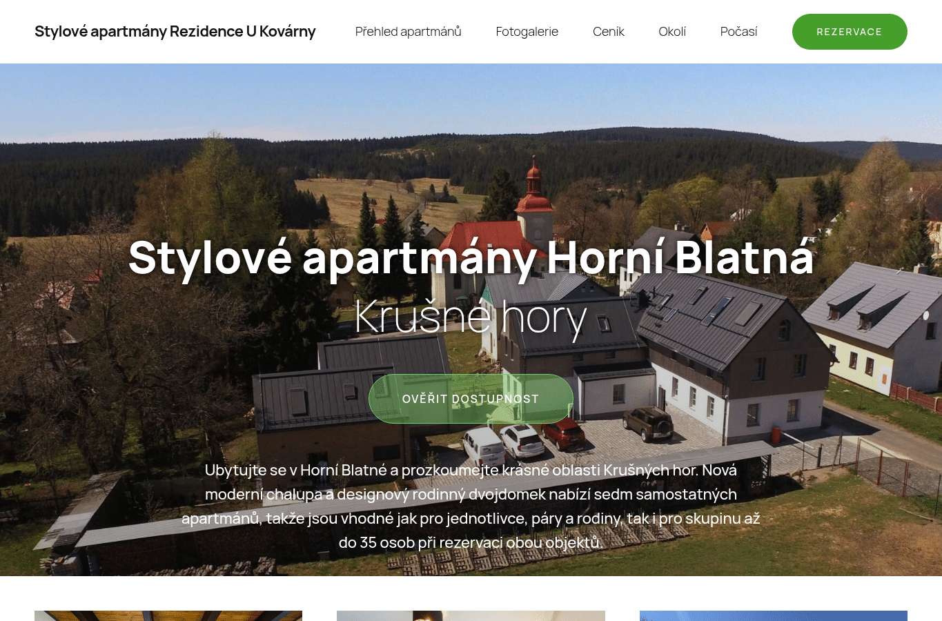 Screenshot preview of rezidenceukovarny.cz