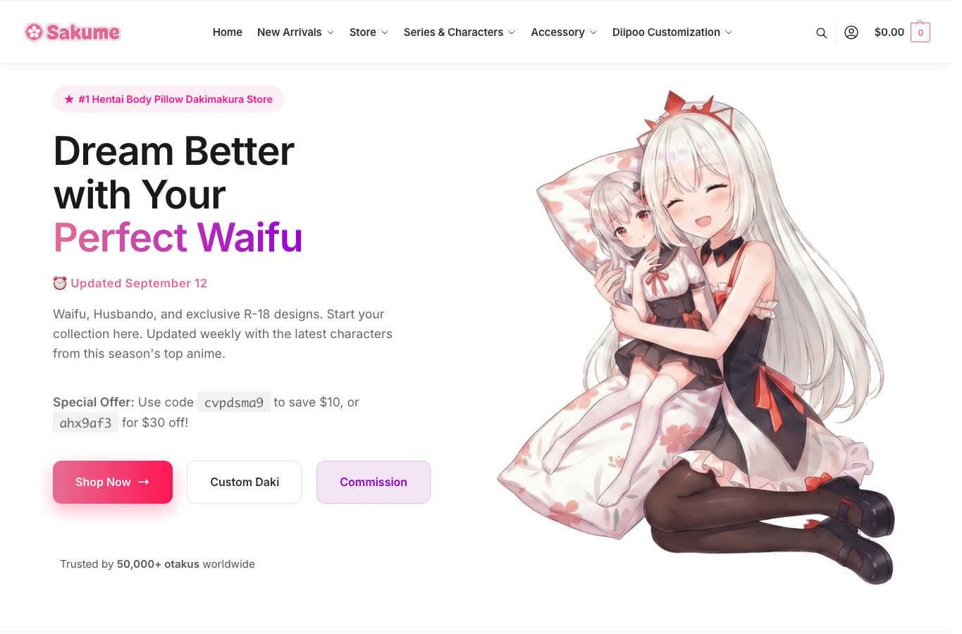 Screenshot preview of sakume.com