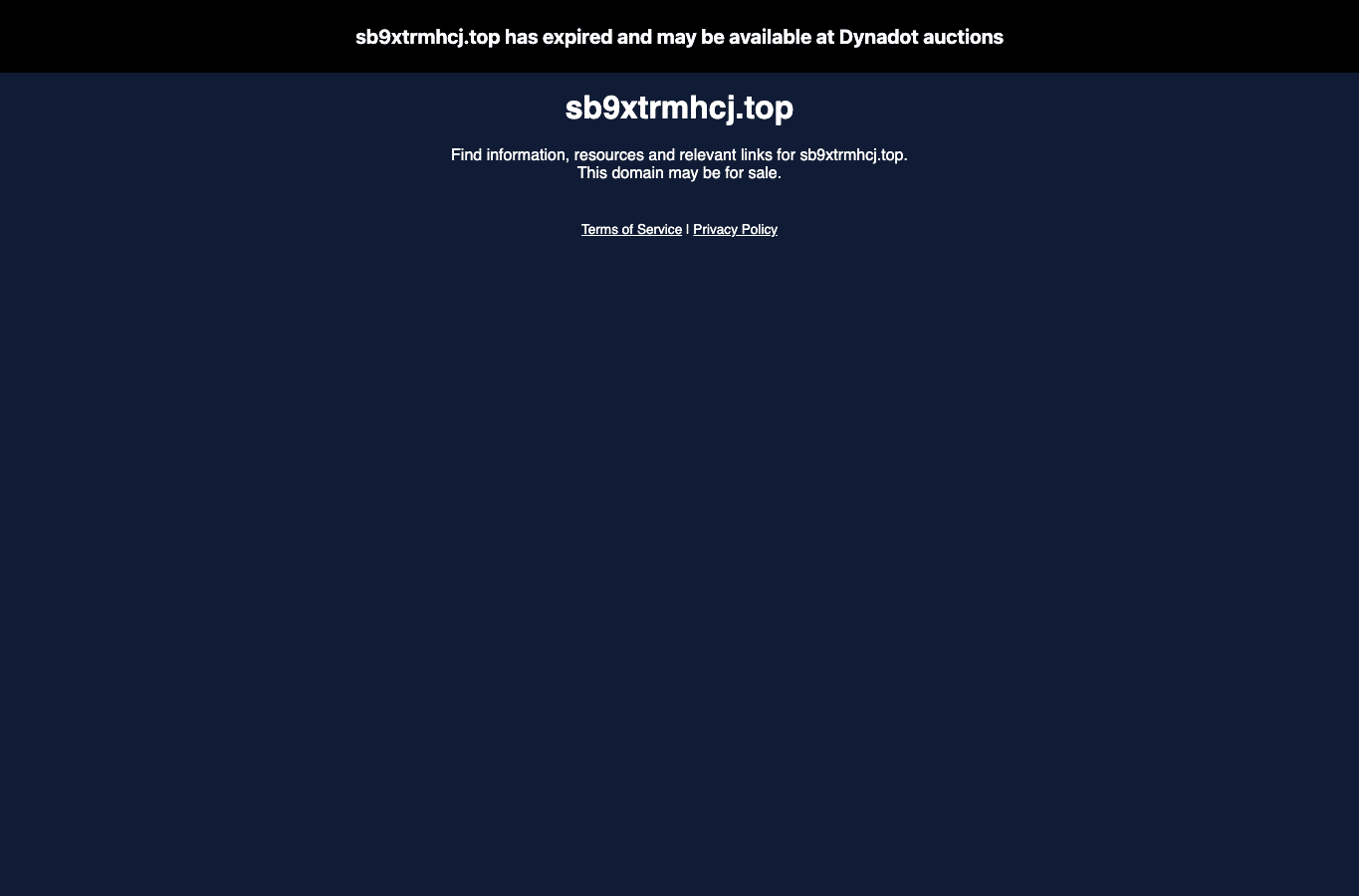 Screenshot preview of sb9xtrmhcj.top