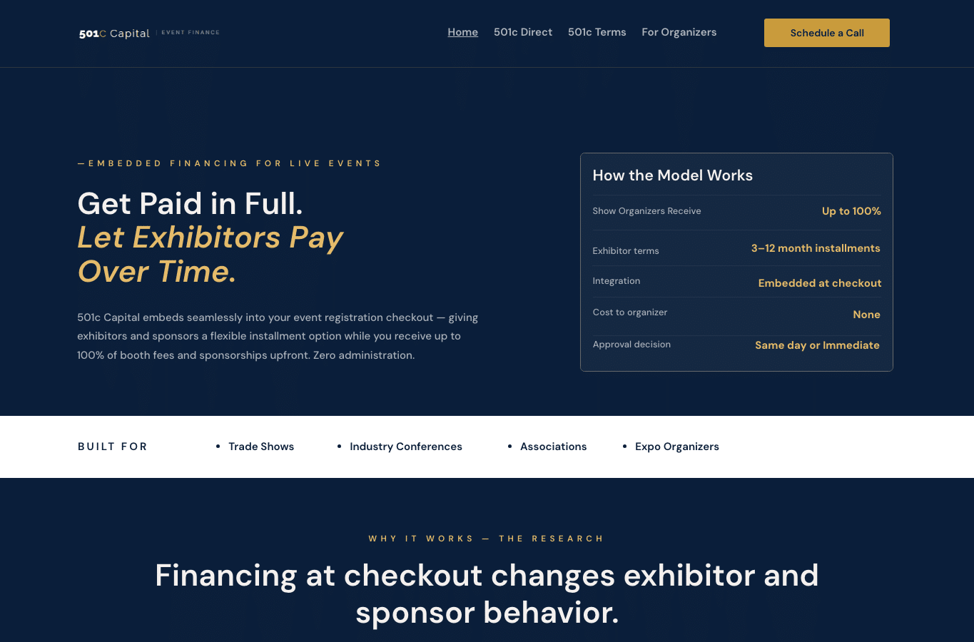 Screenshot preview of see501ccapital.com