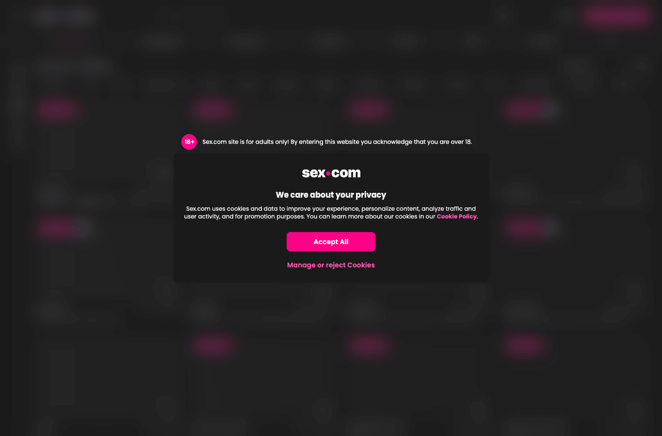Screenshot preview of sex.com